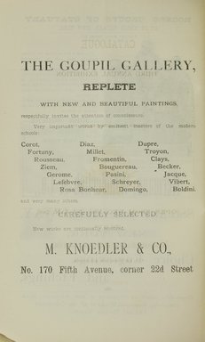 <em>"Title page."</em>, 1880. Printed material. Brooklyn Museum, NYARC Documenting the Gilded Age phase 1. (Photo: New York Art Resources Consortium, N1206_Un3_Sa4_0010.jpg