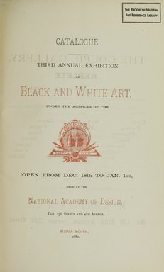 <em>"Blank page."</em>, 1880. Printed material. Brooklyn Museum, NYARC Documenting the Gilded Age phase 1. (Photo: New York Art Resources Consortium, N1206_Un3_Sa4_0011.jpg
