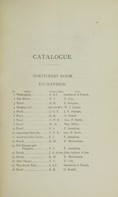 <em>"Checklist."</em>, 1880. Printed material. Brooklyn Museum, NYARC Documenting the Gilded Age phase 1. (Photo: New York Art Resources Consortium, N1206_Un3_Sa4_0015.jpg