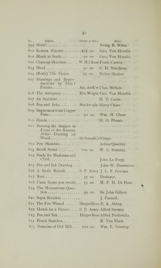 <em>"Checklist."</em>, 1880. Printed material. Brooklyn Museum, NYARC Documenting the Gilded Age phase 1. (Photo: New York Art Resources Consortium, N1206_Un3_Sa4_0040.jpg