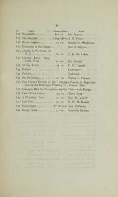 <em>"Checklist."</em>, 1880. Printed material. Brooklyn Museum, NYARC Documenting the Gilded Age phase 1. (Photo: New York Art Resources Consortium, N1206_Un3_Sa4_0041.jpg