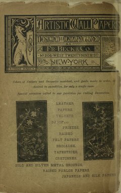 <em>"Advertisement."</em>, 1880. Printed material. Brooklyn Museum, NYARC Documenting the Gilded Age phase 1. (Photo: New York Art Resources Consortium, N1206_Un3_Sa4_0048.jpg
