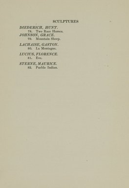 <em>"Checklist."</em>, 1919. Printed material. Brooklyn Museum, NYARC Documenting the Gilded Age phase 2. (Photo: New York Art Resources Consortium, N1228_B66_1919_0020.jpg