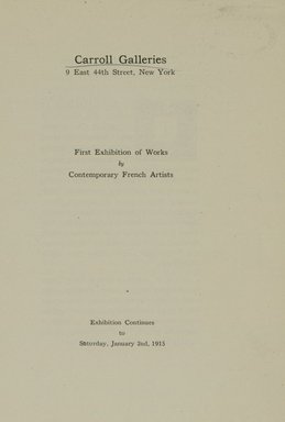 <em>"Title page."</em>, 1914. Printed material. Brooklyn Museum, NYARC Documenting the Gilded Age phase 2. (Photo: New York Art Resources Consortium, N1236_F84_C23f_0003.jpg