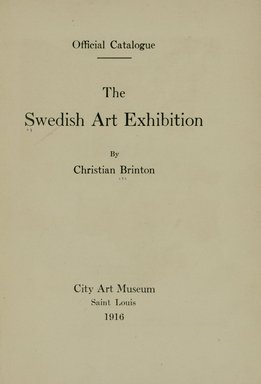 <em>"Title page."</em>, 1916. Printed material. Brooklyn Museum, NYARC Documenting the Gilded Age phase 2. (Photo: New York Art Resources Consortium, N1236_Sw3_B79_0005.jpg