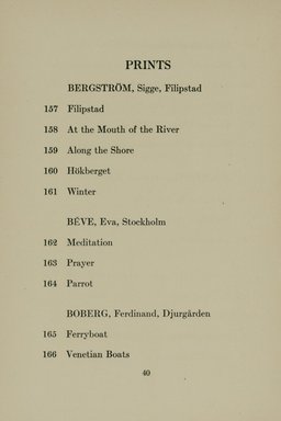 <em>"Checklist."</em>, 1916. Printed material. Brooklyn Museum, NYARC Documenting the Gilded Age phase 2. (Photo: New York Art Resources Consortium, N1236_Sw3_B79_0042.jpg