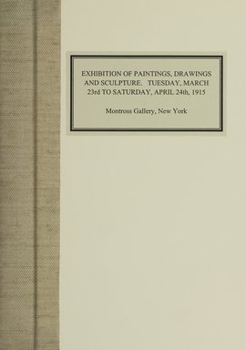 <em>"Pamphlet binder cover."</em>, 1915. Printed material. Brooklyn Museum, NYARC Documenting the Gilded Age phase 1. (Photo: New York Art Resources Consortium, N1236_Un3_M76_0001.jpg