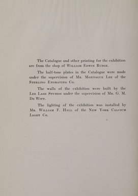 <em>"Front matter."</em>, 1918. Printed material. Brooklyn Museum, NYARC Documenting the Gilded Age phase 2. (Photo: New York Art Resources Consortium, N1236_Un3_So2_1918_0010.jpg