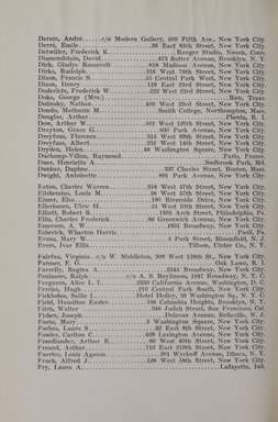 <em>"Member list."</em>, 1918. Printed material. Brooklyn Museum, NYARC Documenting the Gilded Age phase 2. (Photo: New York Art Resources Consortium, N1236_Un3_So2_1918_0098.jpg
