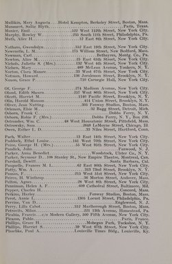 <em>"Member list."</em>, 1918. Printed material. Brooklyn Museum, NYARC Documenting the Gilded Age phase 2. (Photo: New York Art Resources Consortium, N1236_Un3_So2_1918_0103.jpg