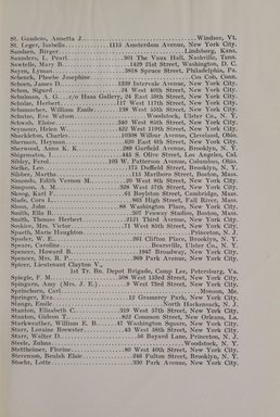 <em>"Member list."</em>, 1918. Printed material. Brooklyn Museum, NYARC Documenting the Gilded Age phase 2. (Photo: New York Art Resources Consortium, N1236_Un3_So2_1918_0105.jpg