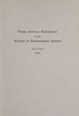 <em>"Section header."</em>, 1919. Printed material. Brooklyn Museum, NYARC Documenting the Gilded Age phase 2. (Photo: New York Art Resources Consortium, N1236_Un3_So2_1919_0013.jpg