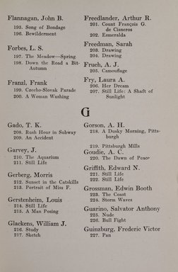 <em>"Index."</em>, 1919. Printed material. Brooklyn Museum, NYARC Documenting the Gilded Age phase 2. (Photo: New York Art Resources Consortium, N1236_Un3_So2_1919_0089.jpg