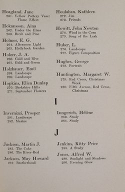 <em>"Index."</em>, 1919. Printed material. Brooklyn Museum, NYARC Documenting the Gilded Age phase 2. (Photo: New York Art Resources Consortium, N1236_Un3_So2_1919_0091.jpg