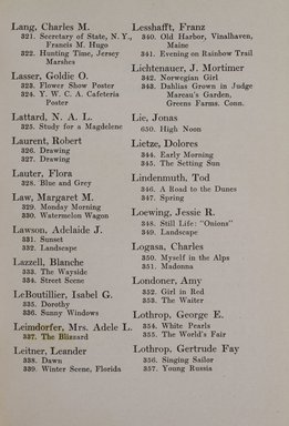 <em>"Index."</em>, 1919. Printed material. Brooklyn Museum, NYARC Documenting the Gilded Age phase 2. (Photo: New York Art Resources Consortium, N1236_Un3_So2_1919_0093.jpg