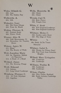 <em>"Index."</em>, 1919. Printed material. Brooklyn Museum, NYARC Documenting the Gilded Age phase 2. (Photo: New York Art Resources Consortium, N1236_Un3_So2_1919_0101.jpg