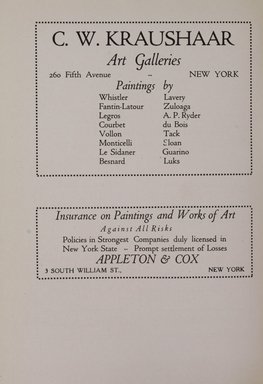 <em>"Advertisement."</em>, 1919. Printed material. Brooklyn Museum, NYARC Documenting the Gilded Age phase 2. (Photo: New York Art Resources Consortium, N1236_Un3_So2_1919_0118.jpg