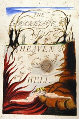 <em>"Marriage of Heaven and Hell"</em>. Printed material. Brooklyn Museum. (N200_B58_A1m_Blake_Marriage_p01.jpg