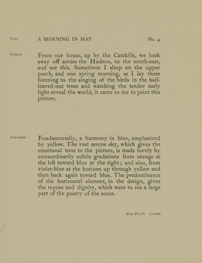 <em>"Checklist."</em>. Printed material. Brooklyn Museum, NYARC Documenting the Gilded Age phase 2. (Photo: New York Art Resources Consortium, N200_B81_G29_0008.jpg