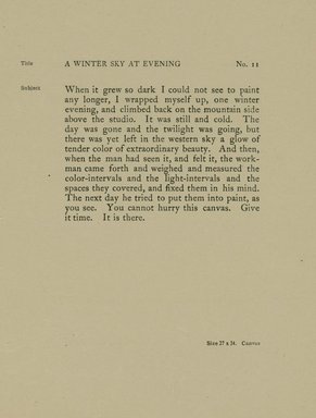 <em>"Checklist."</em>. Printed material. Brooklyn Museum, NYARC Documenting the Gilded Age phase 2. (Photo: New York Art Resources Consortium, N200_B81_G29_0015.jpg
