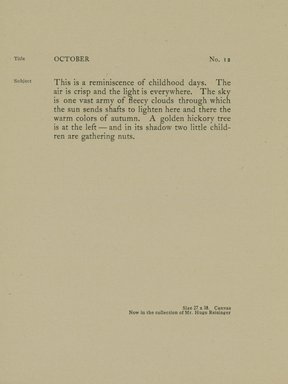 <em>"Checklist."</em>. Printed material. Brooklyn Museum, NYARC Documenting the Gilded Age phase 2. (Photo: New York Art Resources Consortium, N200_B81_G29_0016.jpg