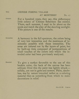 <em>"Checklist."</em>. Printed material. Brooklyn Museum, NYARC Documenting the Gilded Age phase 2. (Photo: New York Art Resources Consortium, N200_B81_G29_0021.jpg
