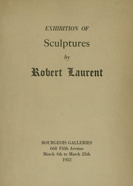 <em>"Front cover."</em>, 1922. Printed material. Brooklyn Museum, NYARC Documenting the Gilded Age phase 2. (Photo: New York Art Resources Consortium, N200_L375_B66_0001.jpg
