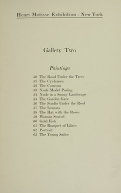 <em>"Checklist."</em>, 1915. Printed material. Brooklyn Museum, NYARC Documenting the Gilded Age phase 1. (Photo: New York Art Resources Consortium, N200_M42_M76_0019.jpg