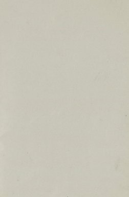 <em>"Blank page."</em>, 1920. Printed material. Brooklyn Museum, NYARC Documenting the Gilded Age phase 2. (Photo: New York Art Resources Consortium, N200_N41_B66_0003.jpg