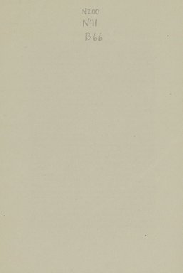 <em>"Blank page."</em>, 1920. Printed material. Brooklyn Museum, NYARC Documenting the Gilded Age phase 2. (Photo: New York Art Resources Consortium, N200_N41_B66_0006.jpg