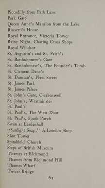 <em>"Checklist."</em>, 1907. Printed material. Brooklyn Museum, NYARC Documenting the Gilded Age phase 2. (Photo: New York Art Resources Consortium, N200_P38_K44_0065.jpg