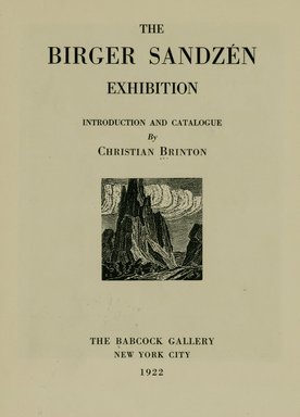 <em>"Title page, illustrated."</em>, 1922. Printed material. Brooklyn Museum, NYARC Documenting the Gilded Age phase 2. (Photo: New York Art Resources Consortium, N200_Sa4_B11_0009.jpg
