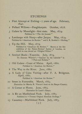 <em>"Checklist."</em>, 1910. Printed material. Brooklyn Museum, NYARC Documenting the Gilded Age phase 2. (Photo: New York Art Resources Consortium, N200_Sm4_C33_0007.jpg