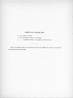 <em>"Errata."</em>, 1910. Printed material. Brooklyn Museum, Hathi Trust 2013. (Photo: Brooklyn Museum, N364_L59_B63_Leiden_v3_015_p11.jpg