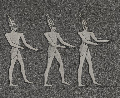 <em>"El Kab (Elethyia). Bas-reliefs de Plusieurs Grottes."</em>. Printed material. Brooklyn Museum. (N370.41_F84_Description_Avol1_pl70e_detail1_PS2.jpg