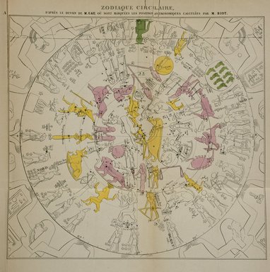 <em>"Zodiaque circulaire"</em>. Printed material. Brooklyn Museum. (Photo: Brooklyn Museum, N371.71_L56_Analyse_critique_plA_SL4.jpg