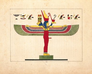 <em>"Neith Génératrice (Athénè, Physis, Minerve)"</em>, 1823-25. Printed material. Brooklyn Museum. (N372.2_C35_Champollion_pl06bis_SL1.jpg