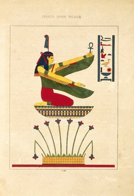 <em>"Saté--présidant a la region inférieure (La Junos egyptienne)"</em>, 1823-25. Printed material. Brooklyn Museum. (N372.2_C35_Champollion_pl07A_SL1.jpg