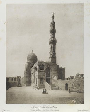 <em>"Mosque of Keit-Bey in Cairo."</em>. Printed material. Brooklyn Museum. (Photo: Brooklyn Museum, N376_J95_Heliogravures_pl04_PS1.jpg
