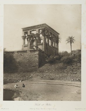 <em>"Kiosk of Trajan at Philae."</em>. Printed material. Brooklyn Museum. (Photo: Brooklyn Museum, N376_J95_Heliogravures_pl25_PS1.jpg