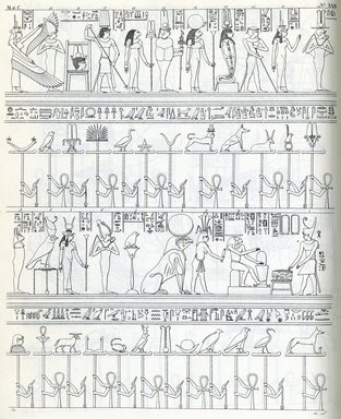 <em>"Monumenti dell'Egitto e della Nubia"</em>. Printed material. Brooklyn Museum. (N378_R72_1977_Rosellini_Monumenti_v3_plXXII.jpg