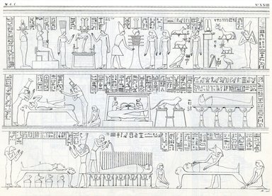 <em>"Monumenti dell'Egitto e della Nubia"</em>. Printed material. Brooklyn Museum. (N378_R72_1977_Rosellini_Monumenti_v3_plXXIII.jpg