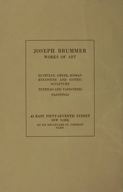 <em>"Back cover."</em>, 1922. Printed material. Brooklyn Museum, NYARC Documenting the Gilded Age phase 1. (Photo: New York Art Resources Consortium, N53_J765e_0009.jpg