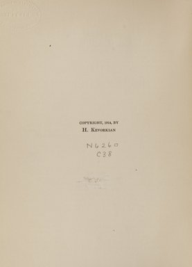 <em>"Front matter."</em>, 1914. Printed material. Brooklyn Museum, NYARC Documenting the Gilded Age phase 2. (Photo: New York Art Resources Consortium, N6260_C38_0008.jpg