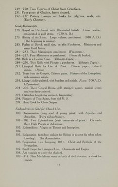 <em>"Checklist."</em>, 1915. Printed material. Brooklyn Museum, NYARC Documenting the Gilded Age phase 2. (Photo: New York Art Resources Consortium, N782_B14_0016.jpg