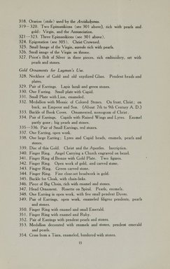 <em>"Checklist."</em>, 1915. Printed material. Brooklyn Museum, NYARC Documenting the Gilded Age phase 2. (Photo: New York Art Resources Consortium, N782_B14_0017.jpg