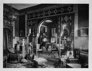 <em>"Mr. F. W. Hurtt's Parlor"</em>, 1883. b/w negative, 4x5in. Brooklyn Museum. (NA7207_Ar7_v1_part1_bw.jpg