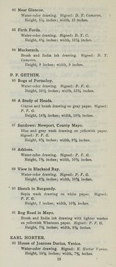 <em>"Checklist."</em>, 1915. Printed material. Brooklyn Museum, NYARC Documenting the Gilded Age phase 2. (Photo: New York Art Resources Consortium, NC15_K44_0030.jpg