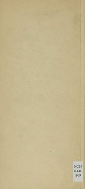 <em>"Back cover."</em>, 1909. Printed material. Brooklyn Museum, NYARC Documenting the Gilded Age phase 2. (Photo: New York Art Resources Consortium, NC15_K44c_1909_0020.jpg