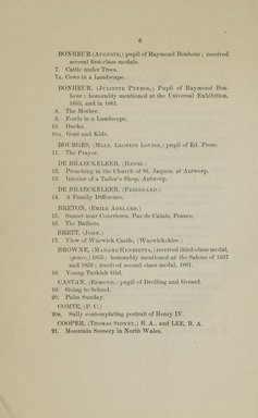 <em>"Checklist."</em>, 1866. Printed material. Brooklyn Museum, NYARC Documenting the Gilded Age phase 2. (Photo: New York Art Resources Consortium, ND1196_G14_0008.jpg